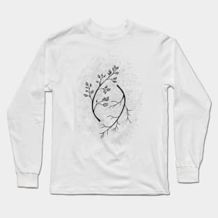 Branches in Black Long Sleeve T-Shirt